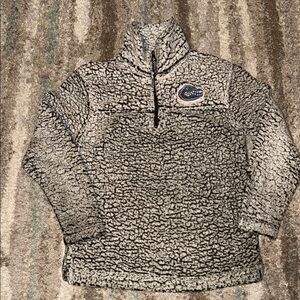Boxer Craft Mens Sweater Gray S Long Sleeve Mock Neck Pullover UF Gators